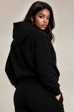 Cozy Oversized Black Hoodie Set - Unisex Premium Hoodie & Jogger Lounge Outfit for Everyday Wear - Simple Elegant Design for Men & Women