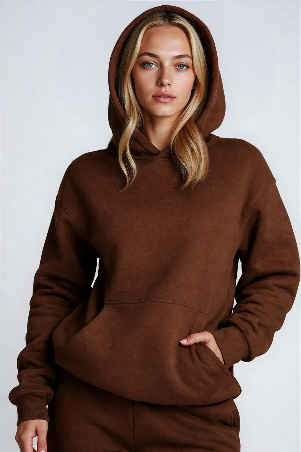 Cozy Oversized Brown Hoodie Set - Unisex Premium Hoodie & Jogger Lounge Outfit for Everyday Wear - Simple Elegant Design for Men & Women