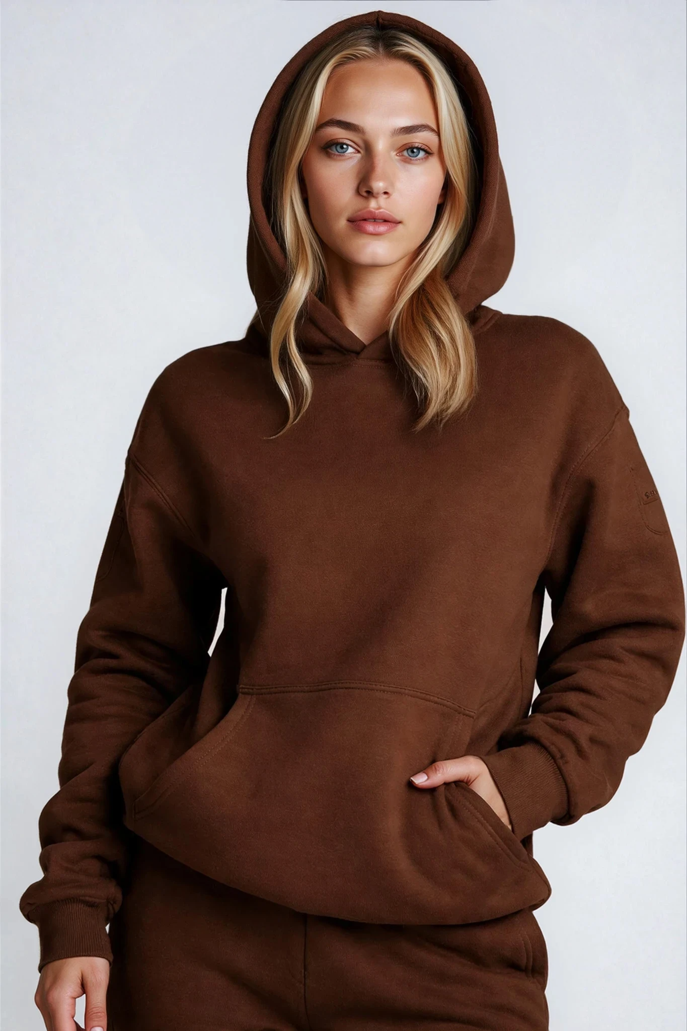 Cozy Oversized Brown Hoodie Set - Unisex Premium Hoodie & Jogger Lounge Outfit for Everyday Wear - Simple Elegant Design for Men & Women