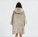 Beige/Tan Blanket Hoodie by SV