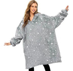 Grey Glow in the Dark Blanket Hoodie by SV