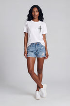 Salt & Vine Co. Cross White Tee