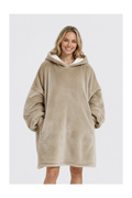 Beige/Tan Blanket Hoodie by SV