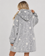 Grey Glow in the Dark Blanket Hoodie by SV