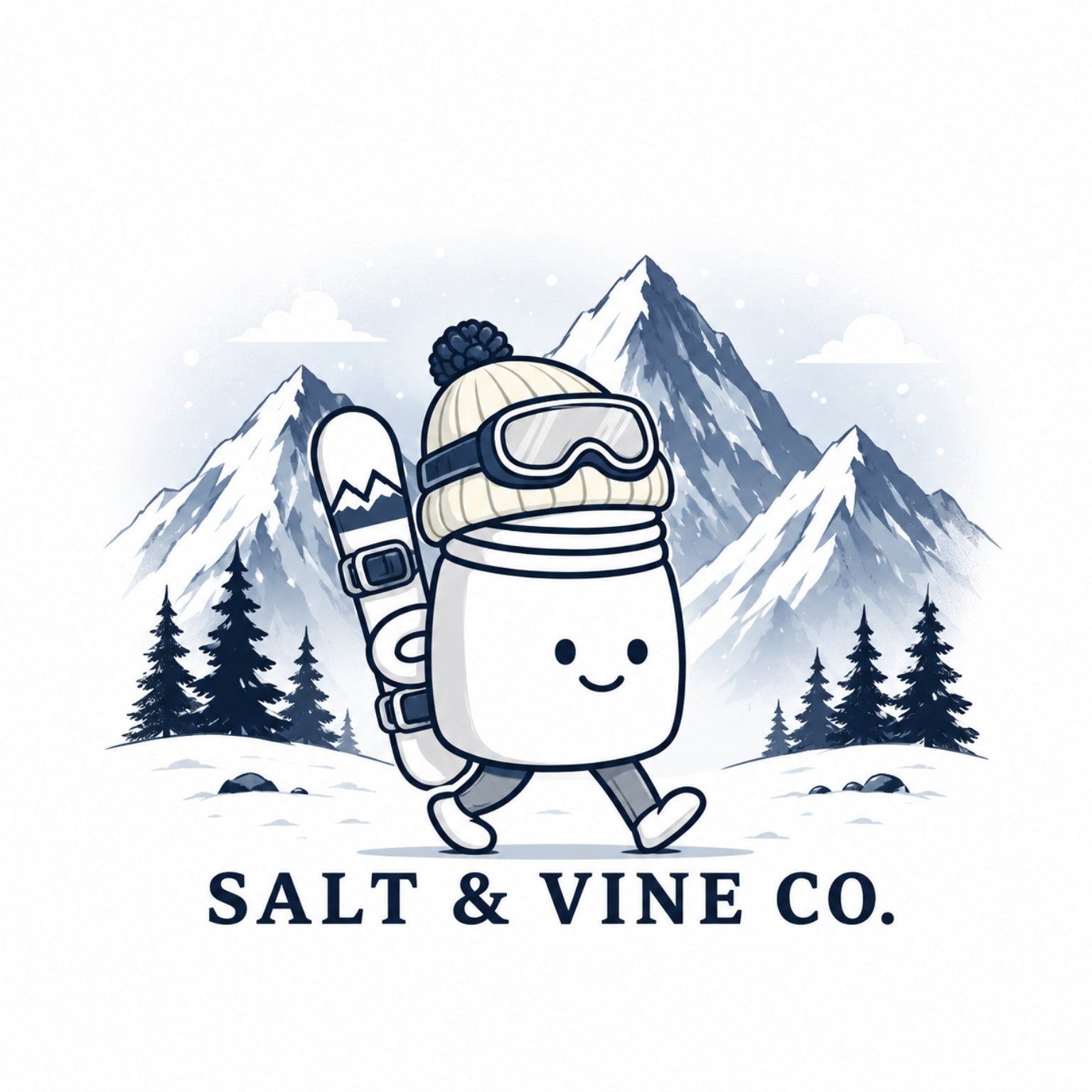 Snowboarder Salt Shaker